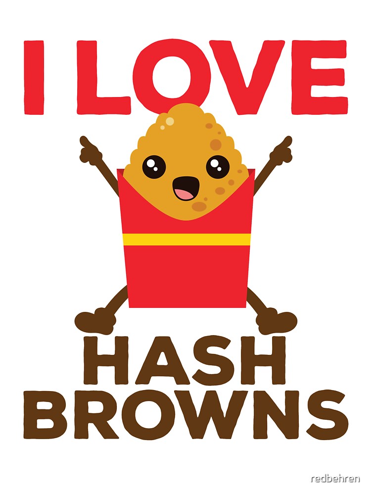 Hash Browns Shirt - I Love Hash Browns by redbehren Hoodie, Sweatshirt | BlankRebels.com (Image 3)