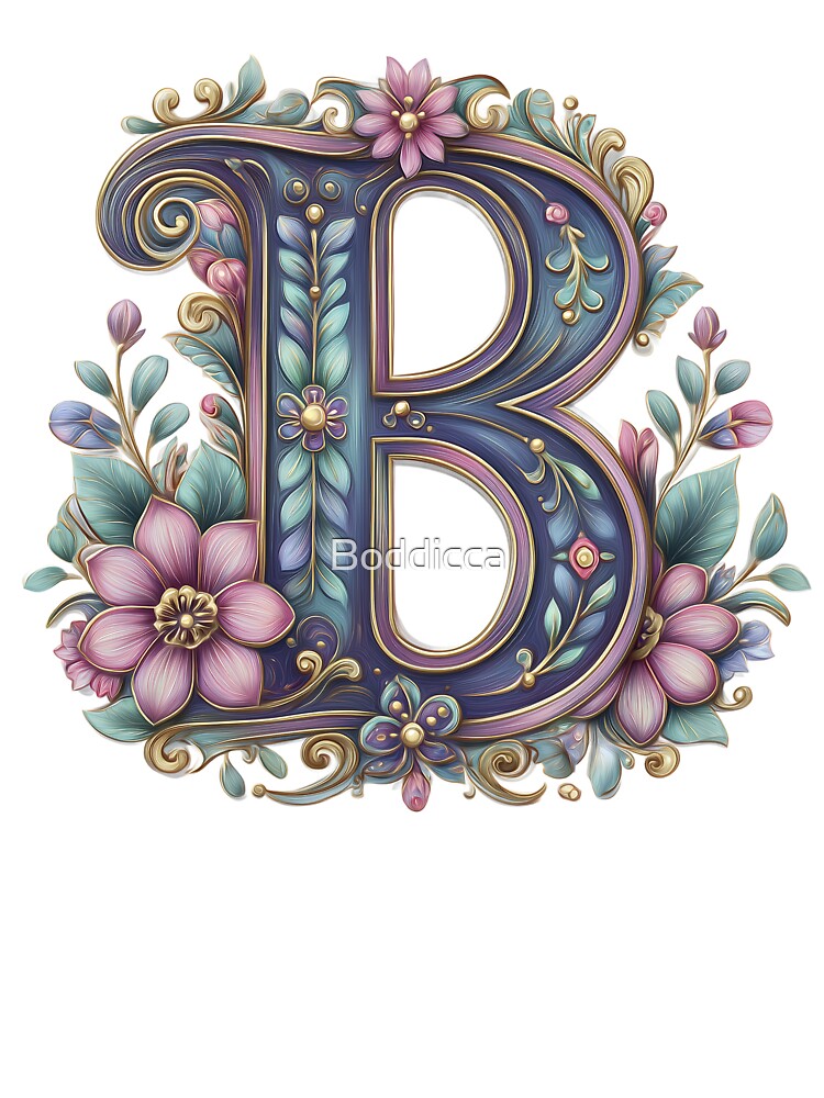 Belle Epoque Monogram B by Boddicca T-Shirts, Hoodie, Sweatshirt | BlankRebels.com (Image 3)
