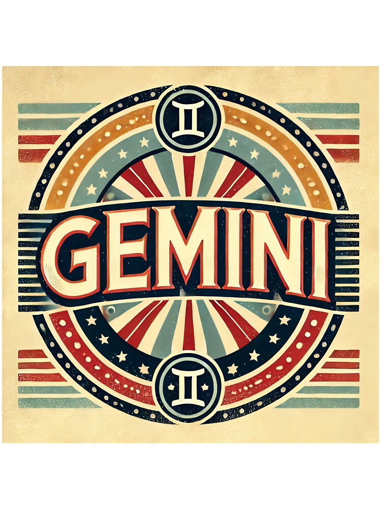 Gemini Retro Star Sign by Sototos® ⭐⭐⭐⭐⭐ T-Shirts, Hoodie, Sweatshirt | BlankRebels.com (Image 3)