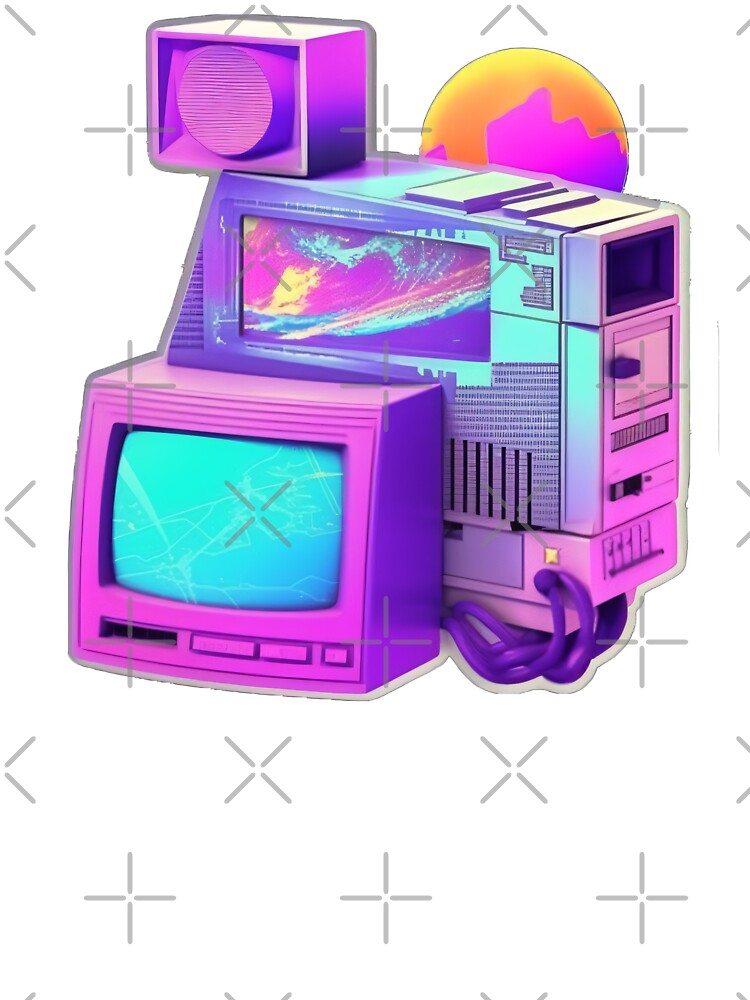 Vaporwave Space Pc Synthetic Cubism T-Shirts, Hoodie, Sweatshirt