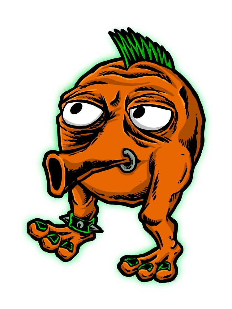 Orange Punk With Attitude by SpevnaStudio T-Shirts, Hoodie, Sweatshirt | BlankRebels.com (Image 3)