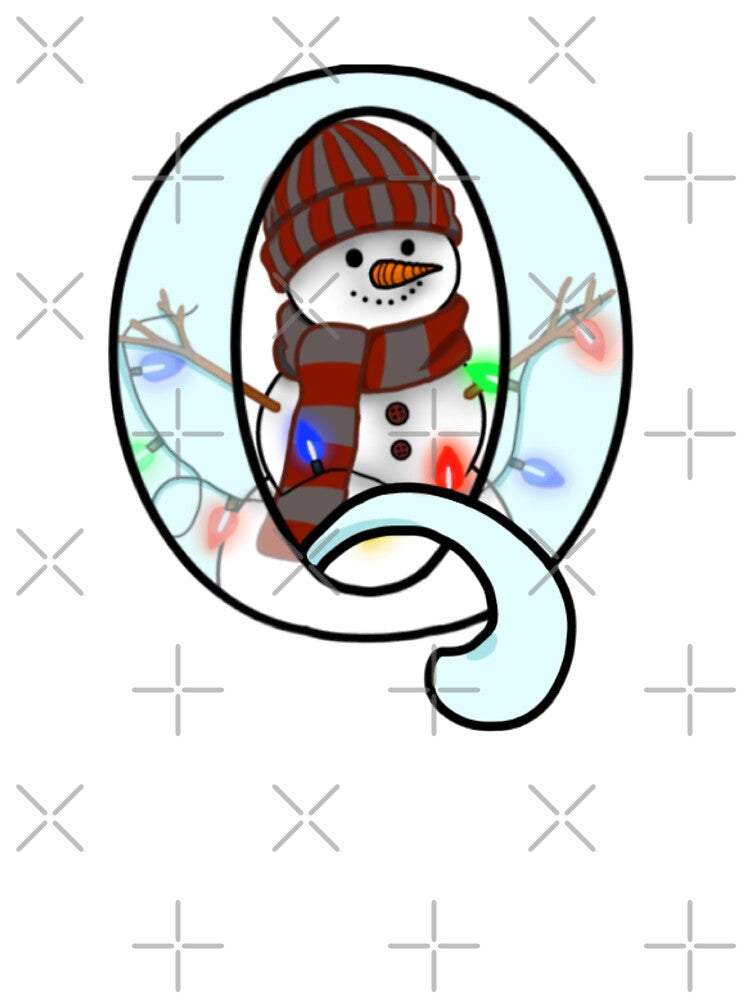 Holiday themed letter Q by Artistkhg T-Shirts, Hoodie, Sweatshirt | BlankRebels.com (Image 3)