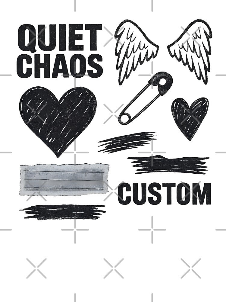 Quiet Chaos Custom – Grunge Sticker Pack by Divakar Fashion T-Shirts, Hoodie, Sweatshirt | BlankRebels.com (Image 3)