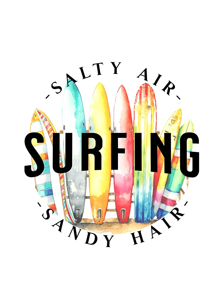 Salty Air Sandy Hair - Wave Surfing by BlueCoastPOD T-Shirts, Hoodie, Sweatshirt | BlankRebels.com (Image 3)