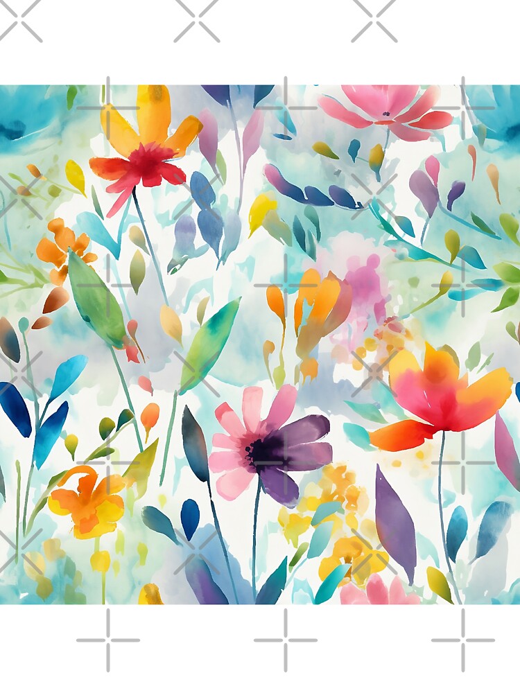 Springtime Floral Blooms 4 : Watercolor Floral Seamless Pattern for DIY Crafts and Home Decor by Shadi Rosenow... (Image 3)