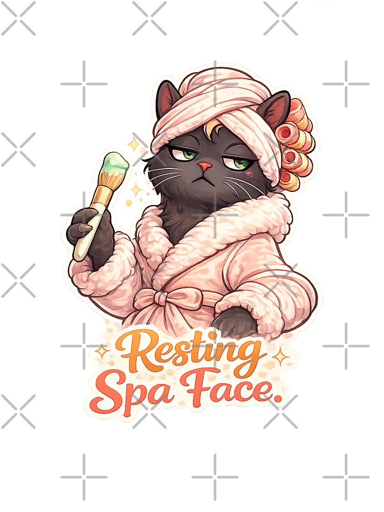 Resting Spa Face – Sassy Self Care Cat Aesthetic by Gentlestate T-Shirts, Hoodie, Sweatshirt | BlankRebels.com (Image 3)