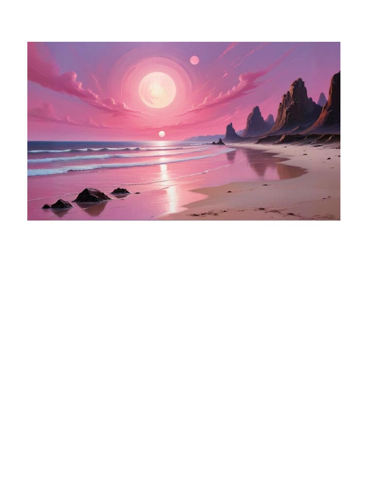 Alien planet beach landscape by MatthaeusArts T-Shirts, Hoodie, Sweatshirt | BlankRebels.com (Image 3)