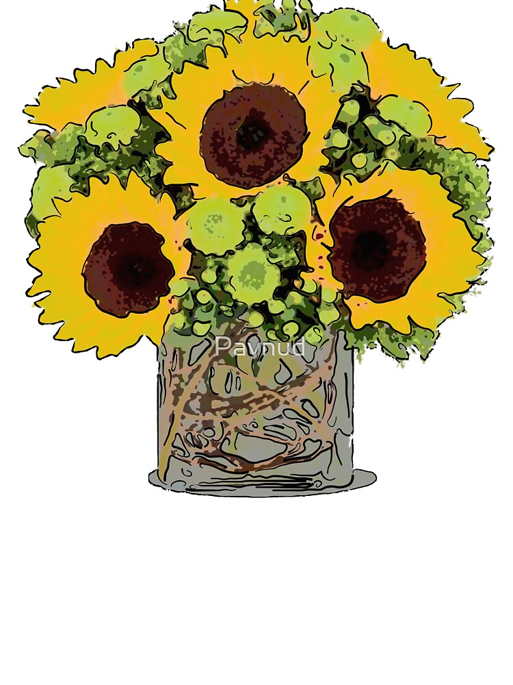 Painted Bouqet of Sunflowers by Pavnud T-Shirts, Hoodie, Sweatshirt | BlankRebels.com (Image 2)