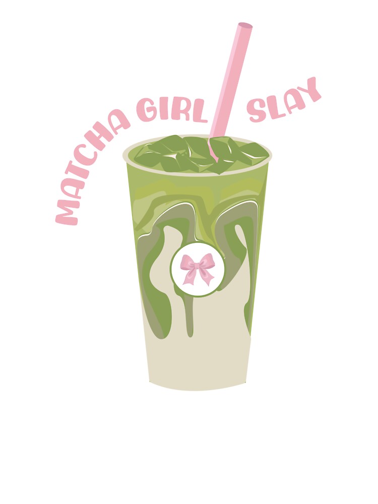 Matcha Girl Slay Sticker by burmacat T-Shirts, Hoodie, Sweatshirt | BlankRebels.com (Image 3)
