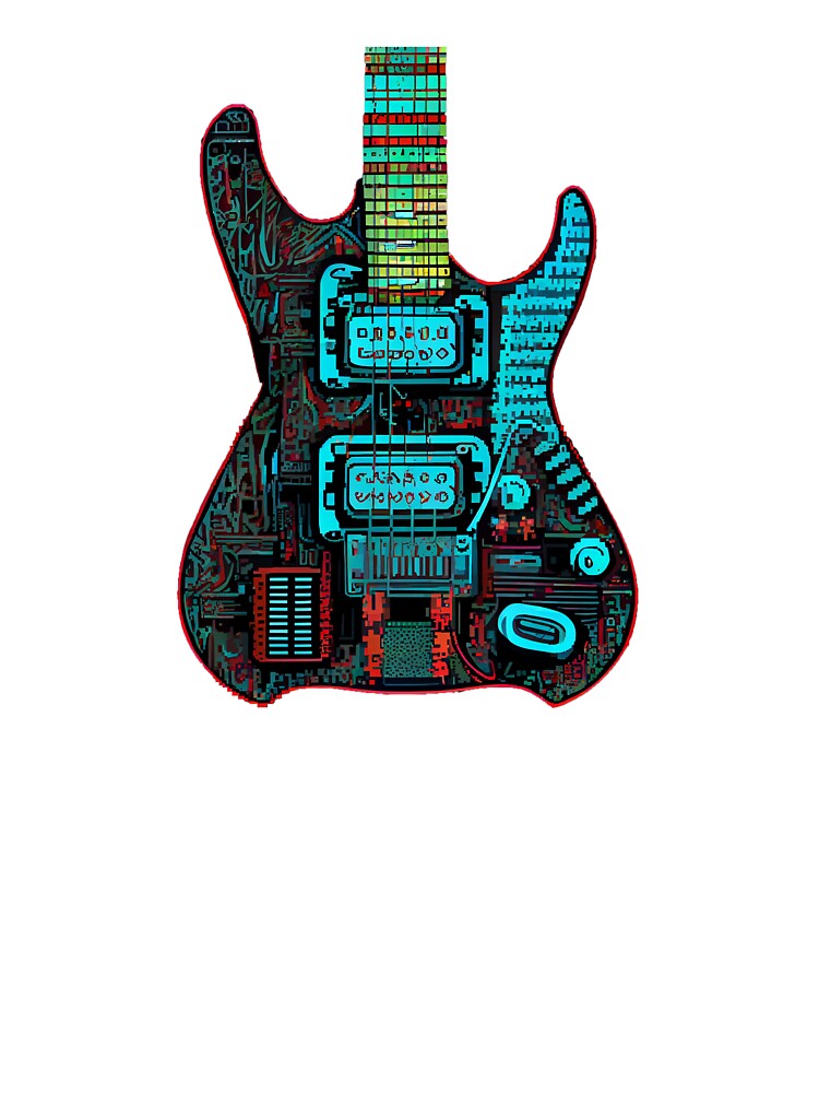 Pixel art Guitar. by Pixelarium