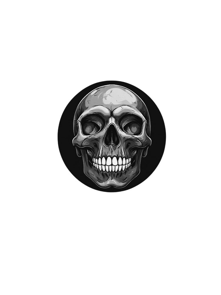 Dark Skull Emblem Black and White by RED-MOUSE T-Shirts, Hoodie, Sweatshirt | BlankRebels.com (Image 3)