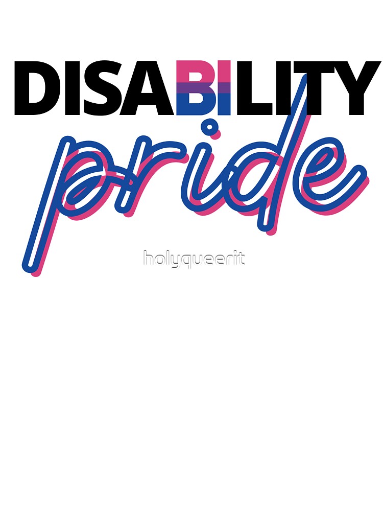 Bisexual Disability Pride by holyqueerit T-Shirts, Hoodie, Sweatshirt | BlankRebels.com (Image 3)