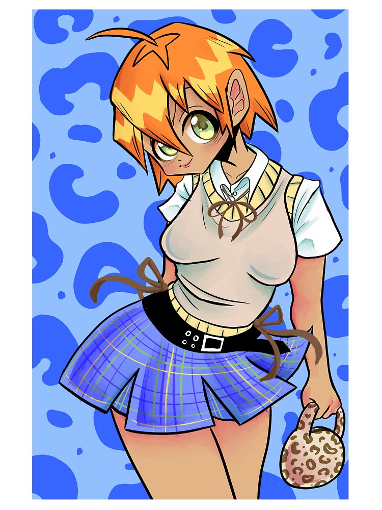 Y2k anime leopard print by gross-girl99 T-Shirts, Hoodie, Sweatshirt | BlankRebels.com (Image 3)