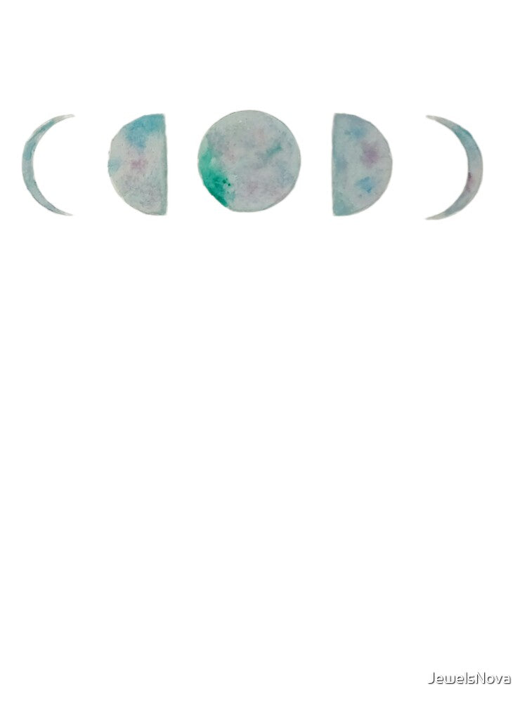 Its all just a phase, Moon phases - watercolor painting by JewelsNova T-Shirts, Hoodie, Sweatshirt (Image 3)