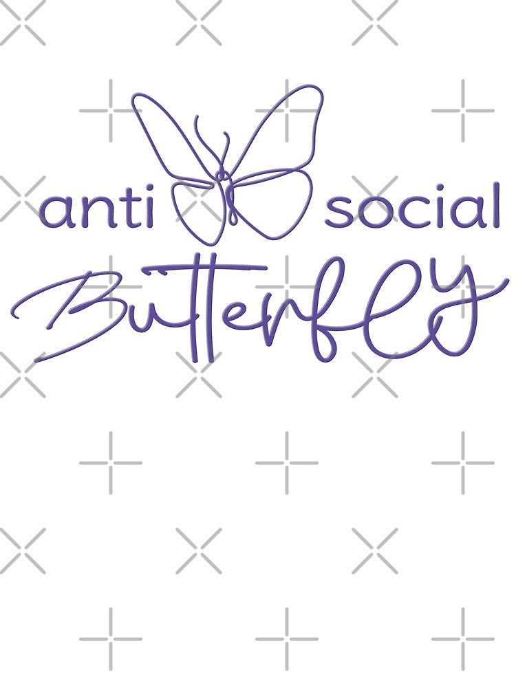 Anti Social Butterfly Design by Xx4thseasonxX T-Shirts, Hoodie, Sweatshirt | BlankRebels.com (Image 3)