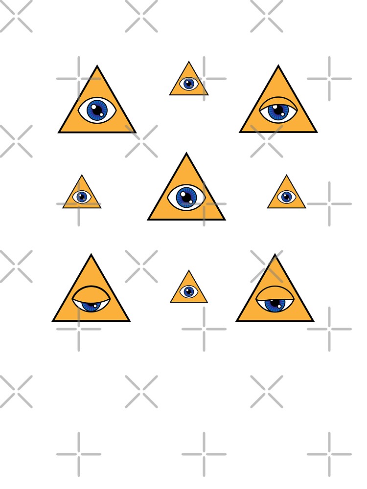 Yellow All seeing Eye Sticker Pack by JashJhaveri T-Shirts, Hoodie, Sweatshirt | BlankRebels.com (Image 3)