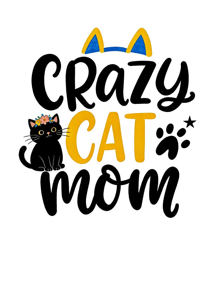 Crazy Cat Mom Cute Black Cat Lover Gift by truongloc246 T-Shirts, Hoodie, Sweatshirt | BlankRebels.com (Image 3)
