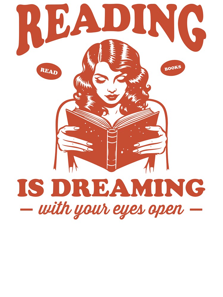 Reading is Dreaming Retro by RareLavender T-Shirts, Hoodie, Sweatshirt | BlankRebels.com (Image 3)