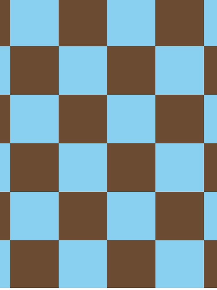 Baby Blue and Almond Brown Checkered Pattern (ix 2021) by cadinera T-Shirts, Hoodie, Sweatshirt | BlankRebels.com (Image 3)