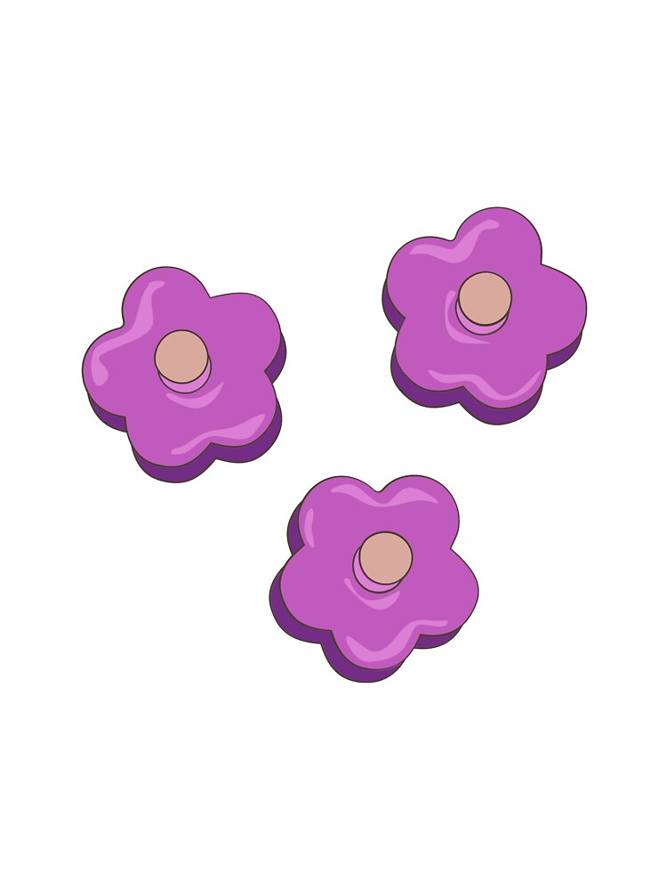 Y2k Purple Flowers by lollydesigned T-Shirts, Hoodie, Sweatshirt | BlankRebels.com (Image 3)