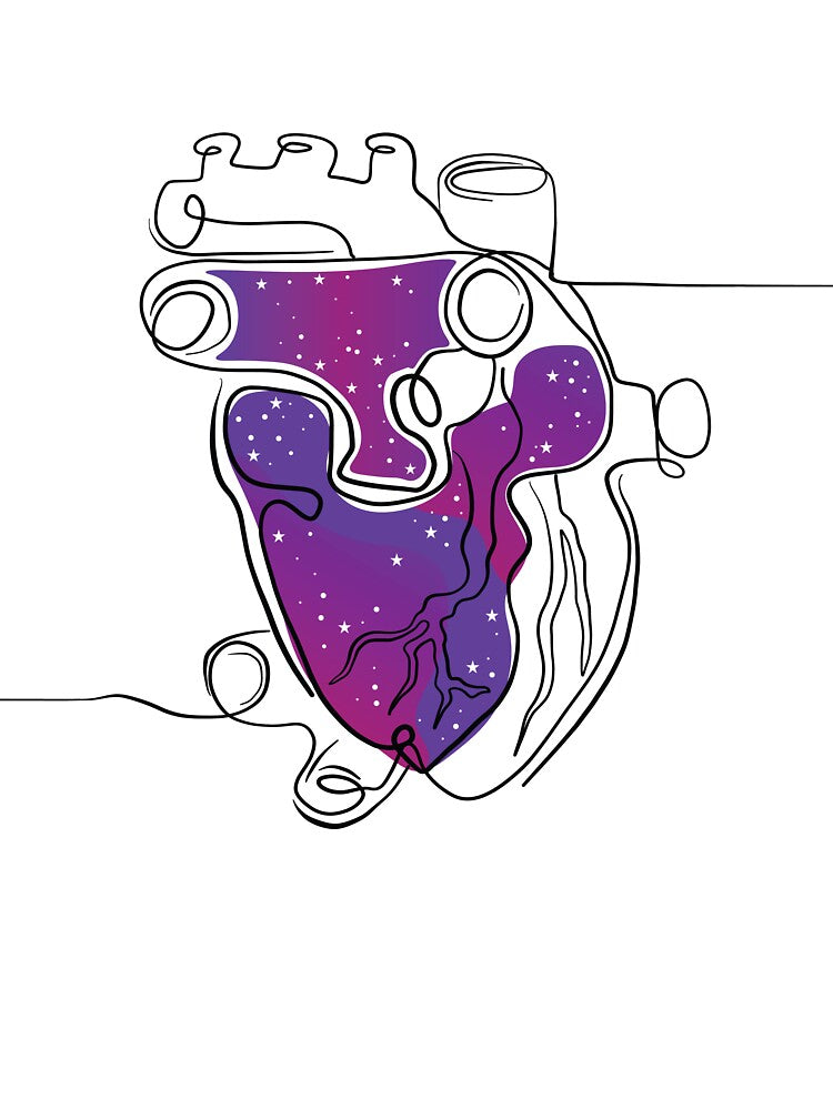 Galaxy Heart T Shirt by NotUrAverageART Hoodie, Sweatshirt | BlankRebels.com (Image 3)