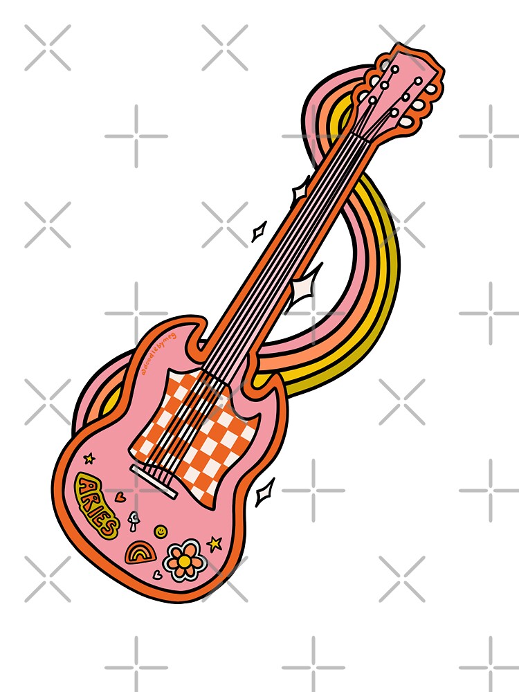 Aries Guitar by doodlebymeg T-Shirts, Hoodie, Sweatshirt | BlankRebels.com (Image 3)