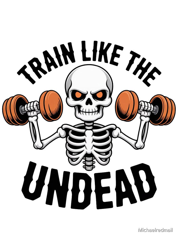 Fitness Skeleton – Train Like the Undead by Michaelredmail T-Shirts, Hoodie, Sweatshirt | BlankRebels.com (Image 3)