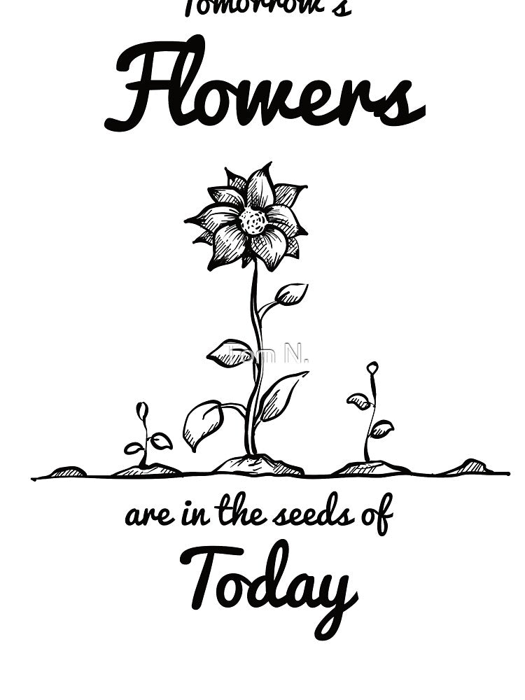 Cute Flower Shirt with Inspirational Saying - Botanical Shirt for Plant Lovers - Plant Lady Shirt (Image 3)