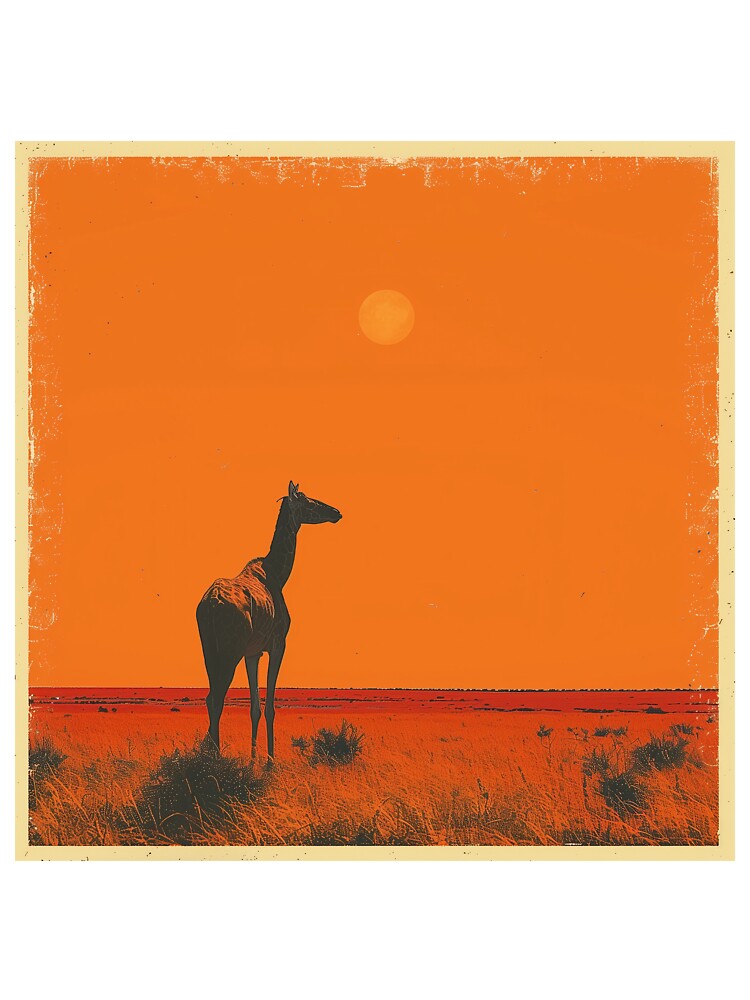 Giraffe at sunset on the safari by Zen Lael T-Shirts, Hoodie, Sweatshirt | BlankRebels.com (Image 3)