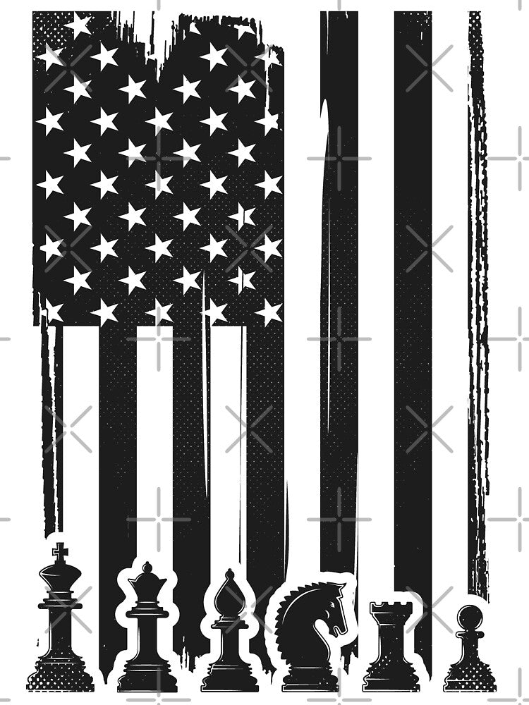 Chess Lover American Flag by Full Moon T-Shirts, Hoodie, Sweatshirt | BlankRebels.com (Image 3)