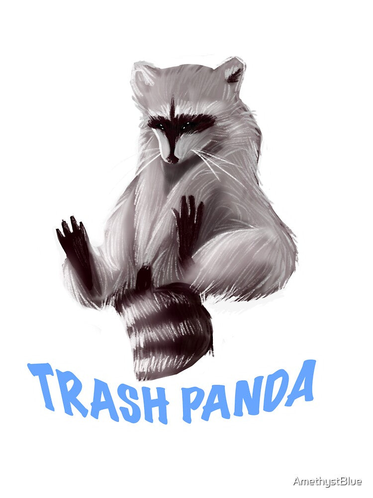 Trash Panda Raccoon Blue by AmethystBlue T-Shirts, Hoodie, Sweatshirt | BlankRebels.com (Image 3)