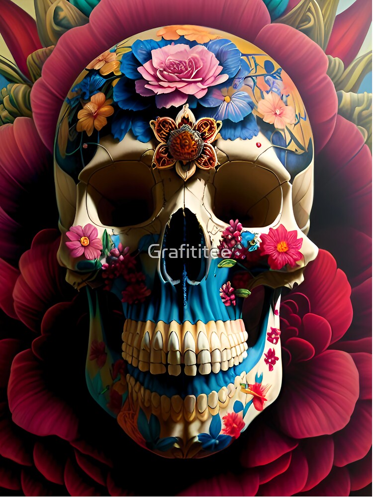 Skull  / GTIllustration306 by Grafititee T-Shirts, Hoodie, Sweatshirt | BlankRebels.com (Image 3)