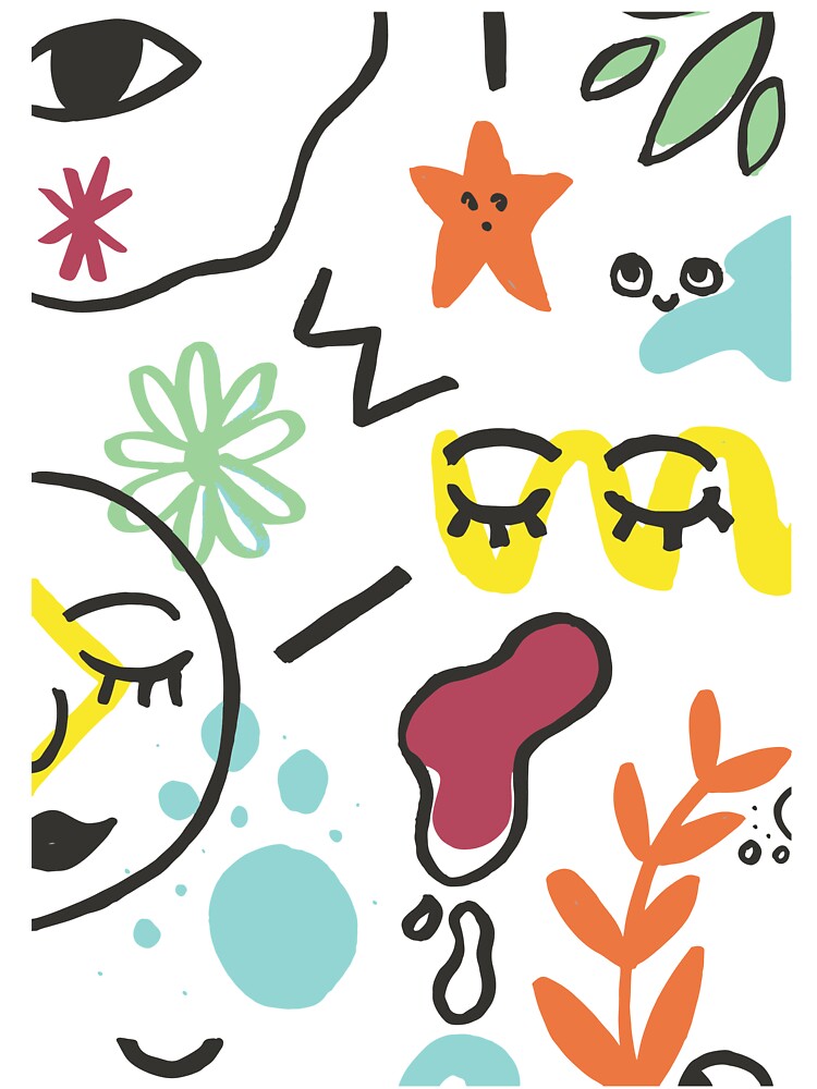 Colourful, bold linework by SparkPrintsandDesigns