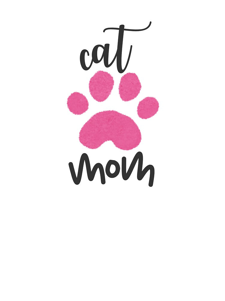 Cat Mom - Cat Mom Design with Cute Paw Print by DigiGoods T-Shirts, Hoodie, Sweatshirt | BlankRebels.com (Image 3)