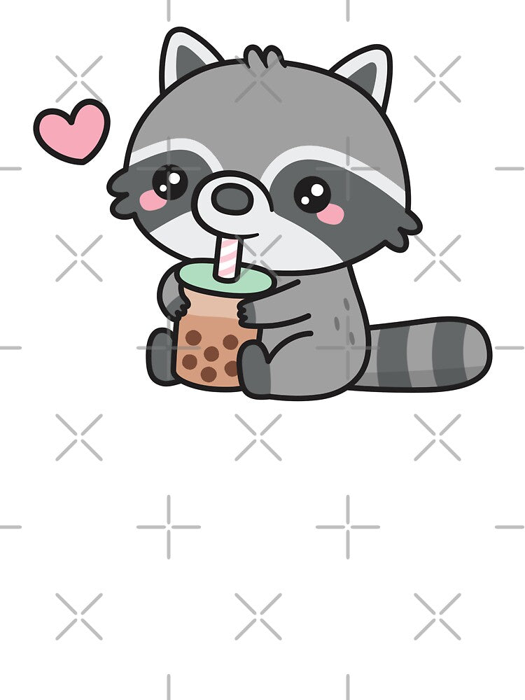 Cute Raccoon Loves Bubble Tea by rustydoodle T-Shirts, Hoodie, Sweatshirt | BlankRebels.com (Image 3)