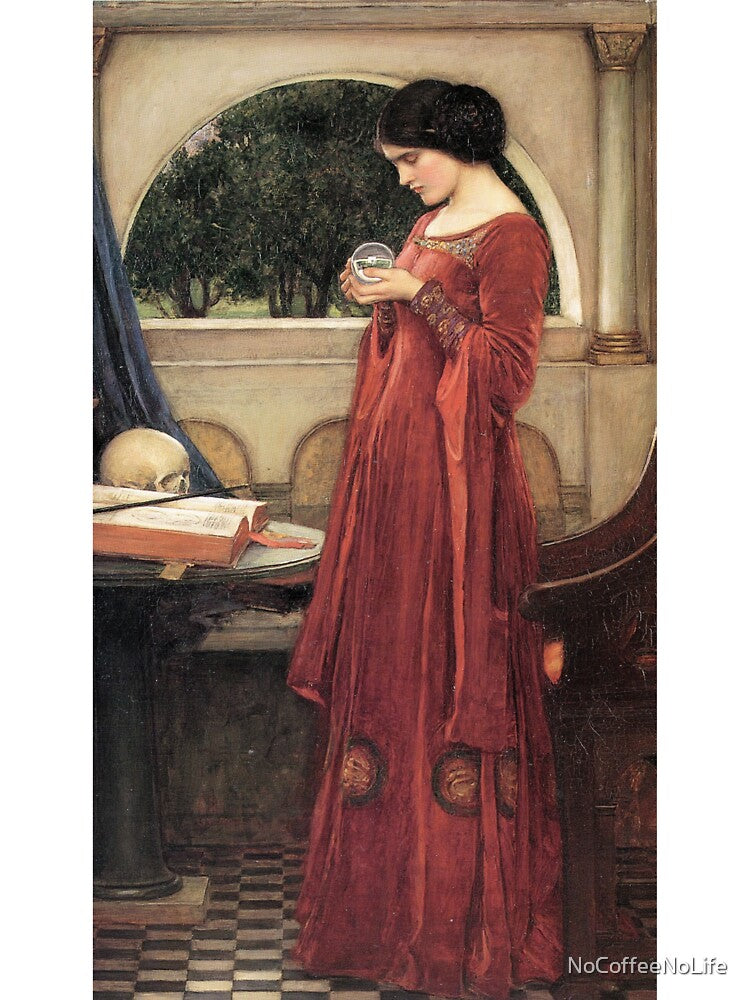 The Crystal Ball by John William Waterhouse by NoCoffeeNoLife T-Shirts, Hoodie, Sweatshirt | BlankRebels.com (Image 3)