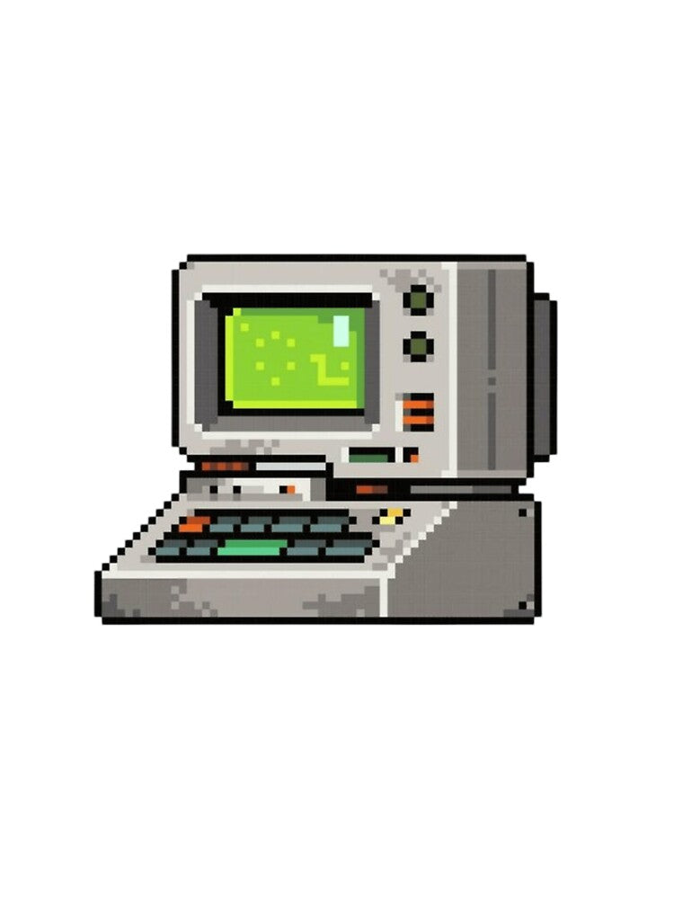 Retro old computer pixel design by FrostCore1