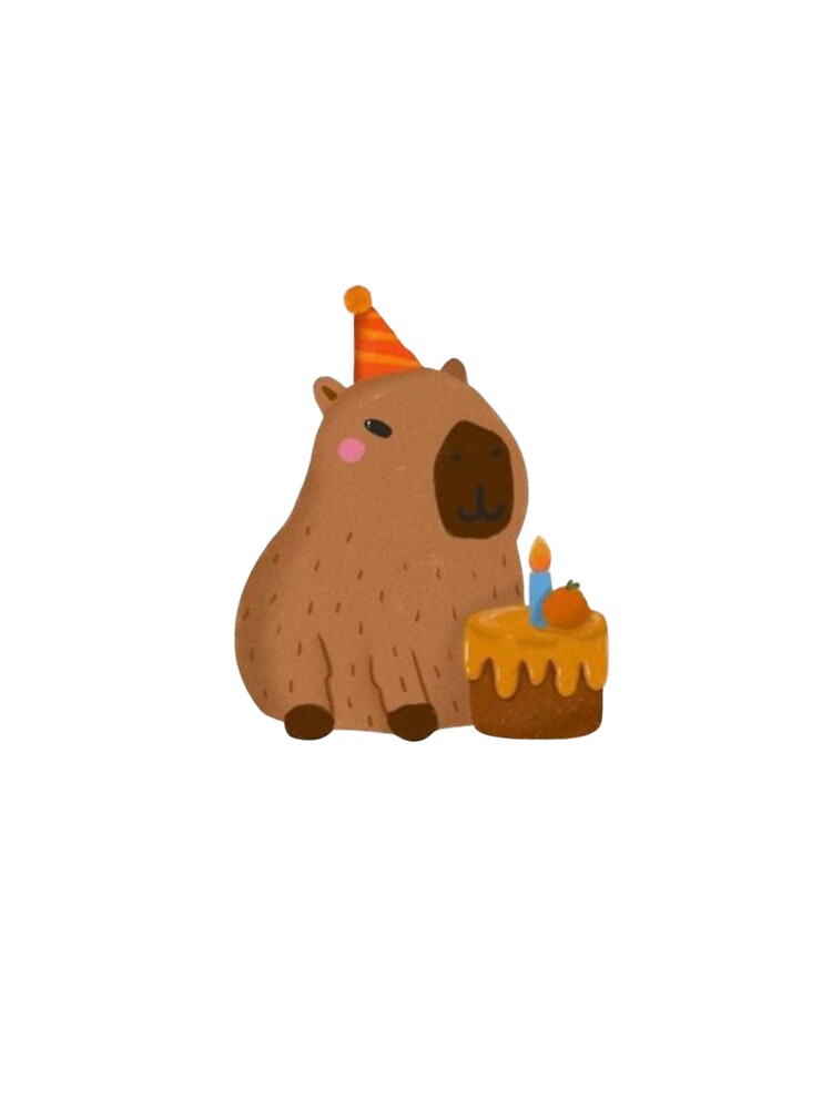 Capybara Blowing Birthday Candles by Ruchixa T-Shirts, Hoodie, Sweatshirt | BlankRebels.com (Image 3)