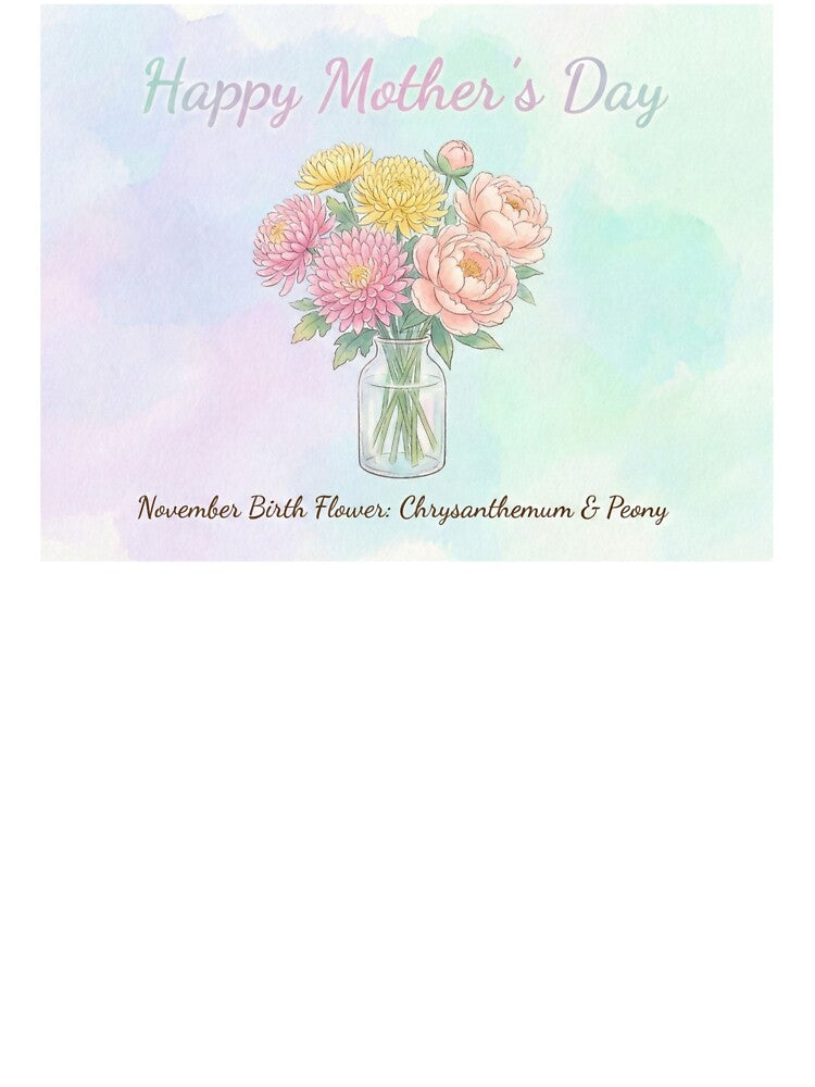 Mother's Day - November Birth Flower by HeyyItsNikki T-Shirts, Hoodie, Sweatshirt | BlankRebels.com (Image 3)