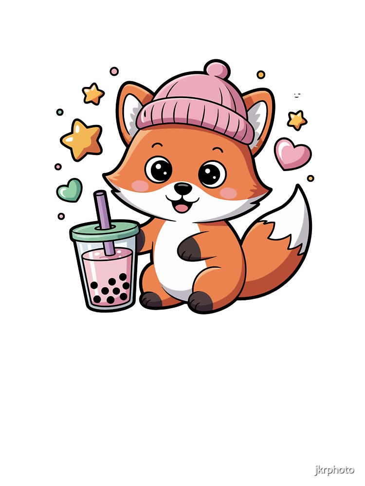fox with bubble tea by jkrphoto T-Shirts, Hoodie, Sweatshirt | BlankRebels.com (Image 3)