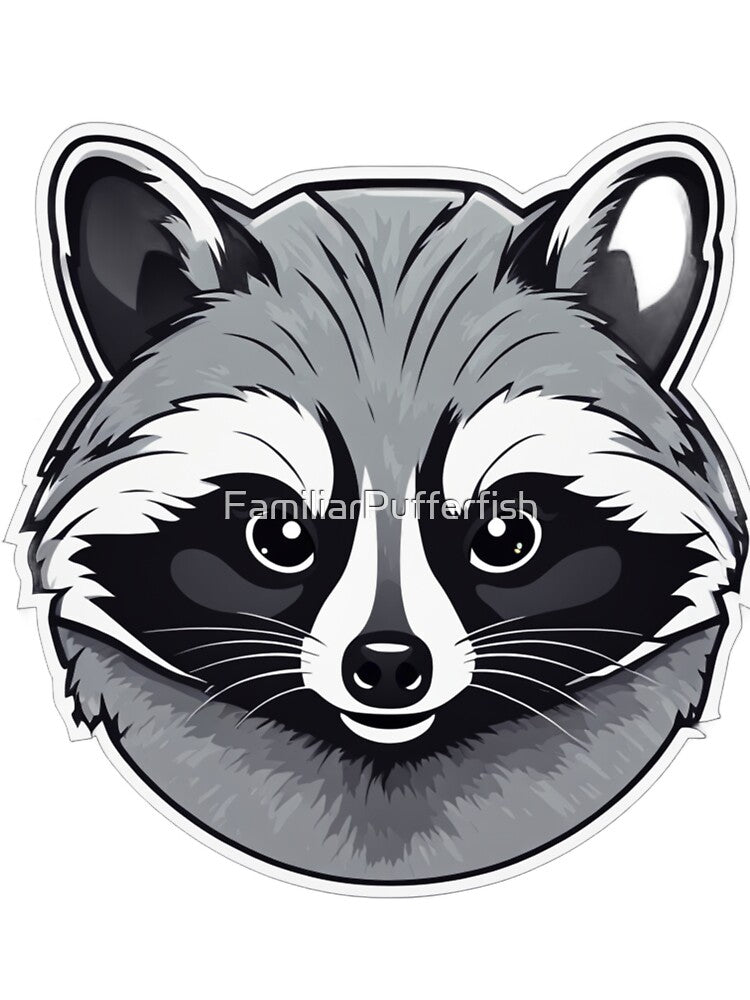 Raccoon Face by FamiliarPufferfish T-Shirts, Hoodie, Sweatshirt | BlankRebels.com (Image 3)