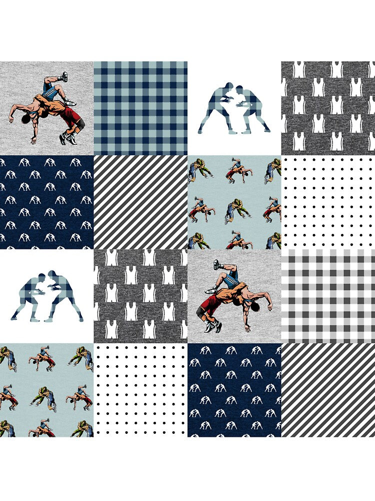 Wrestling Sport Checkered Pattern by WillaldShop T-Shirts, Hoodie, Sweatshirt | BlankRebels.com (Image 3)
