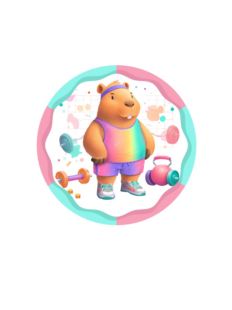 Fit Capybara - Stay Motivated! by JRprojects T-Shirts, Hoodie, Sweatshirt | BlankRebels.com (Image 3)