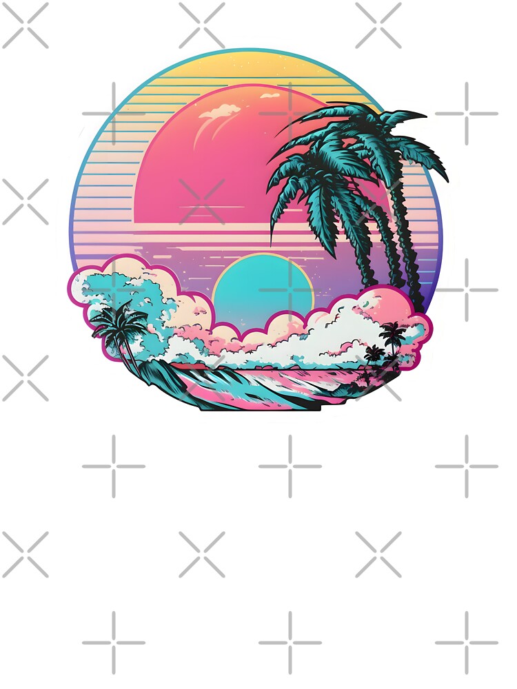 Vaporwave - Sunset by Kampendesigns T-Shirts, Hoodie, Sweatshirt | BlankRebels.com (Image 3)