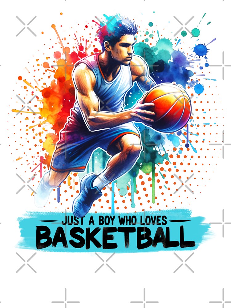 Just a Boy Who Loves Basketball : Dribbling by Eksama Design T-Shirts, Hoodie, Sweatshirt | BlankRebels.com (Image 3)