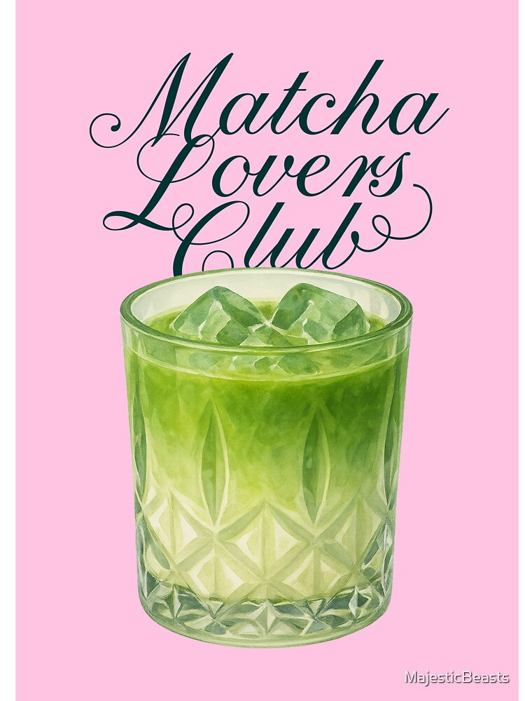 Matcha Lovers Club – Iced Green Drink Illustration by MajesticBeasts T-Shirts, Hoodie, Sweatshirt | BlankRebels.com (Image 3)
