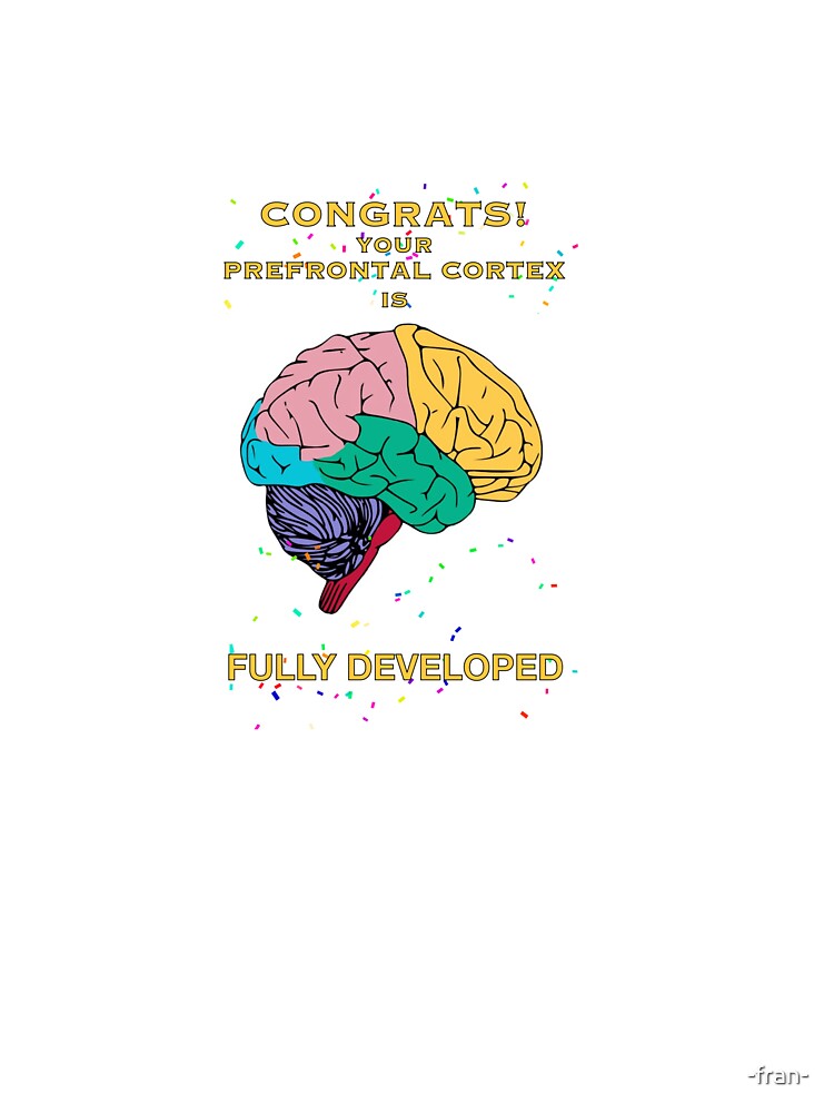 Fully Developed Prefrontal Cortex—25th Birthday Card by -fran- T-Shirts, Hoodie, Sweatshirt | BlankRebels.com (Image 3)