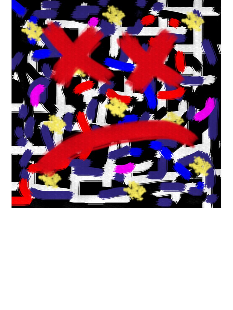 Sad Face - Abstract Colourful Design by YUNG DESIGNER T-Shirts, Hoodie, Sweatshirt | BlankRebels.com (Image 3)