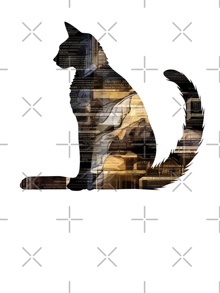 Cat with books by Mateusz Majcherek T-Shirts, Hoodie, Sweatshirt | BlankRebels.com (Image 3)