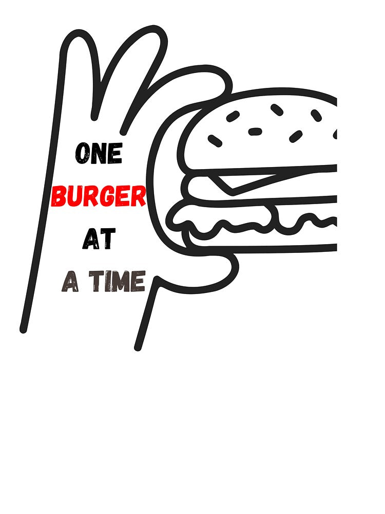 One burger ati time-sticker by MaravDazzous T-Shirts, Hoodie, Sweatshirt | BlankRebels.com (Image 3)